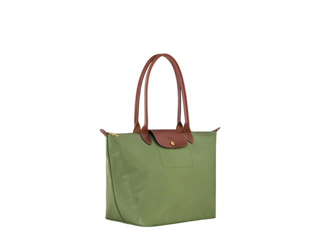 Longchamp Longchamp Le Pliage Original L Tote Bag In Recycled Canvas With Gold Metal Hardware Lichen - view 2