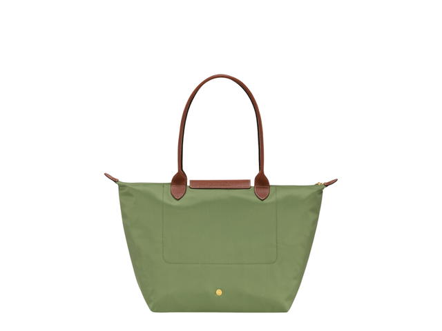 Longchamp Longchamp Le Pliage Original L Tote Bag In Recycled Canvas With Gold Metal Hardware Lichen - view 3