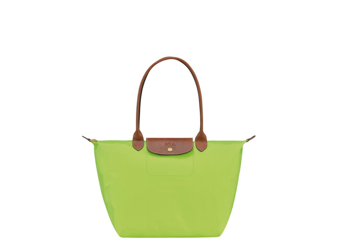 Longchamp Longchamp Le Pliage Original L Tote Bag In Recycled Canvas With Gold Metal Hardware Light Green