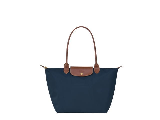 Longchamp Longchamp Le Pliage Original L Tote Bag In Recycled Canvas With Gold Metal Hardware Navy - view 1
