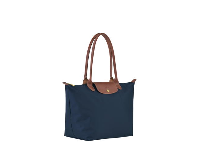 Longchamp Longchamp Le Pliage Original L Tote Bag In Recycled Canvas With Gold Metal Hardware Navy - view 2