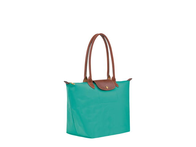 Longchamp Longchamp Le Pliage Original L Tote Bag In Recycled Canvas With Gold Metal Hardware Turquoise - view 2