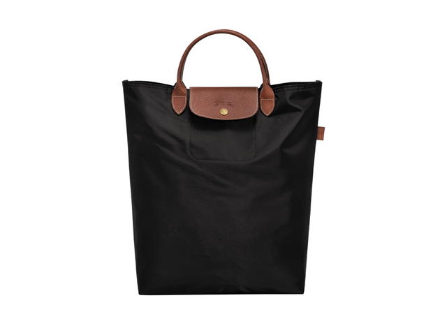 Longchamp Longchamp Le Pliage Original M Tote Bag In Recycled Polyamide Canvas With Gold Color Hardware Black - view 1