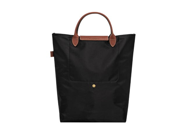 Longchamp Longchamp Le Pliage Original M Tote Bag In Recycled Polyamide Canvas With Gold Color Hardware Black - view 2