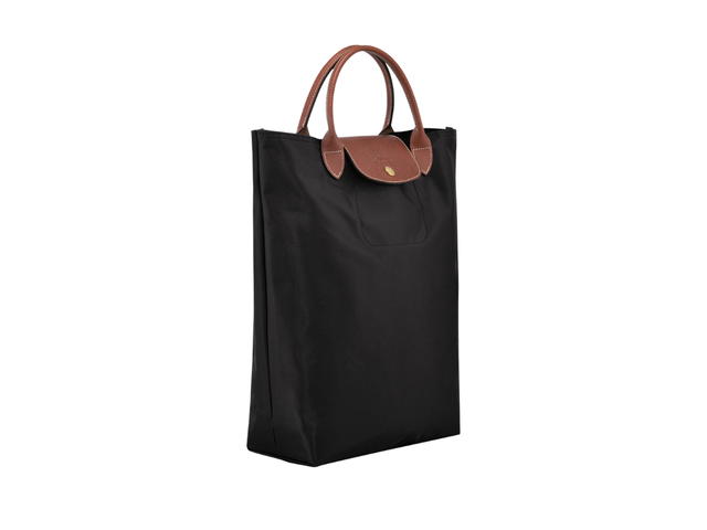 Longchamp Longchamp Le Pliage Original M Tote Bag In Recycled Polyamide Canvas With Gold Color Hardware Black - view 3