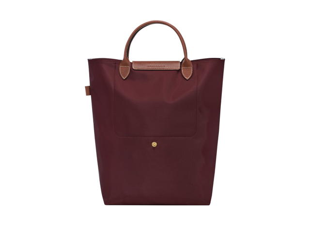 Longchamp Longchamp Le Pliage Original M Tote Bag In Recycled Polyamide Canvas With Gold Color Hardware Burgundy - view 2