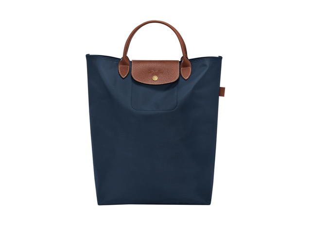Longchamp Longchamp Le Pliage Original M Tote Bag In Recycled Polyamide Canvas With Gold Color Hardware Navy - view 1