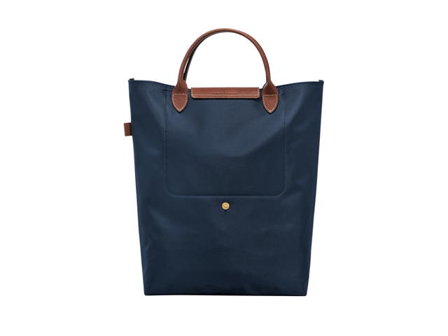 Longchamp Longchamp Le Pliage Original M Tote Bag In Recycled Polyamide Canvas With Gold Color Hardware Navy - view 2