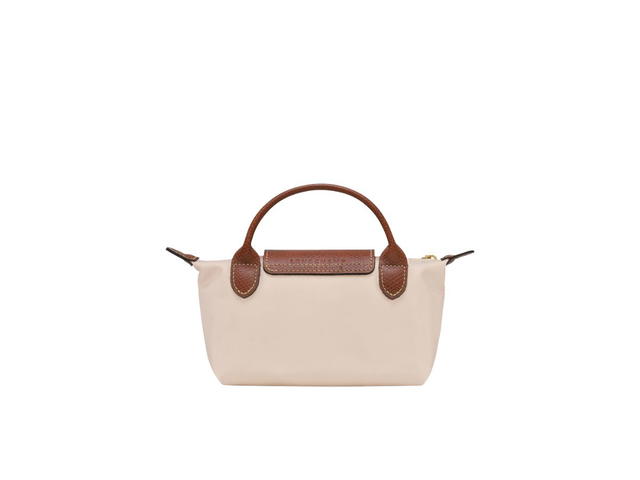 Longchamp Longchamp Le Pliage Original Pouch With Handle In Recycled Canvas With Gold Hardware Paper - view 2