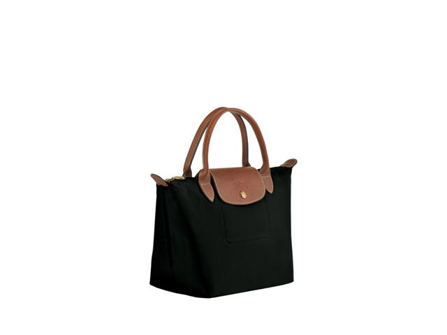 Longchamp Longchamp Le Pliage Original S Handbag In Recycled Canvas With Gold Color Metallic Hardware Black - view 2