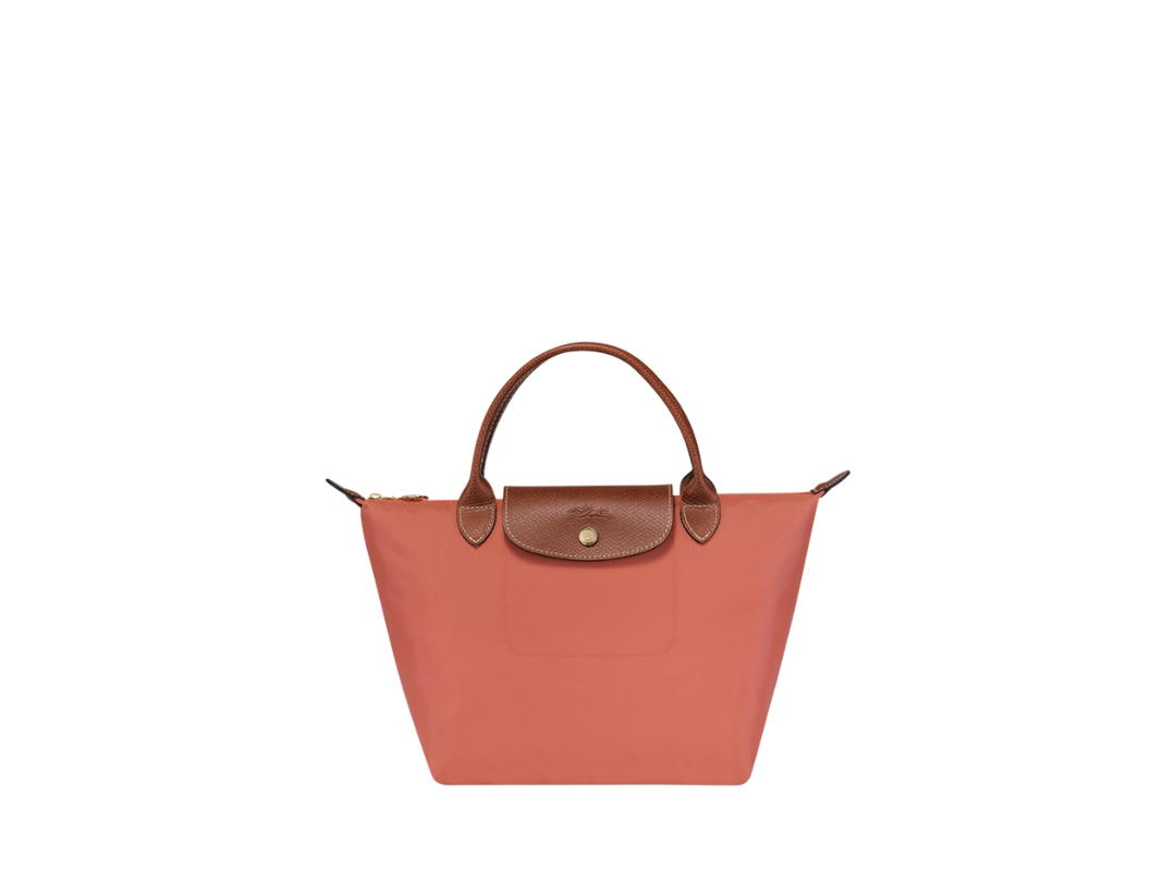 Longchamp Longchamp Le Pliage Original S Handbag In Recycled Canvas With Gold Color Metallic Hardware Blush