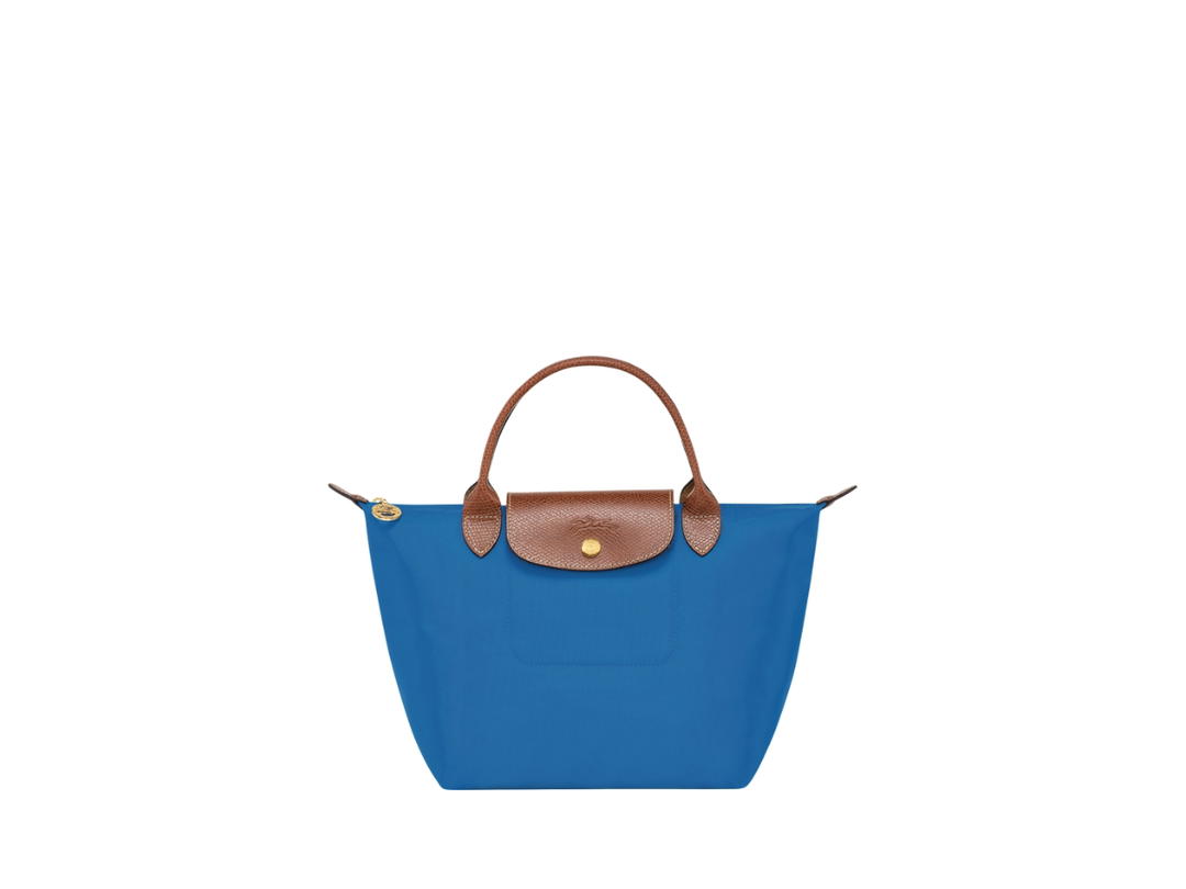 Longchamp Longchamp Le Pliage Original S Handbag In Recycled Canvas With Gold Color Metallic Hardware Cobalt