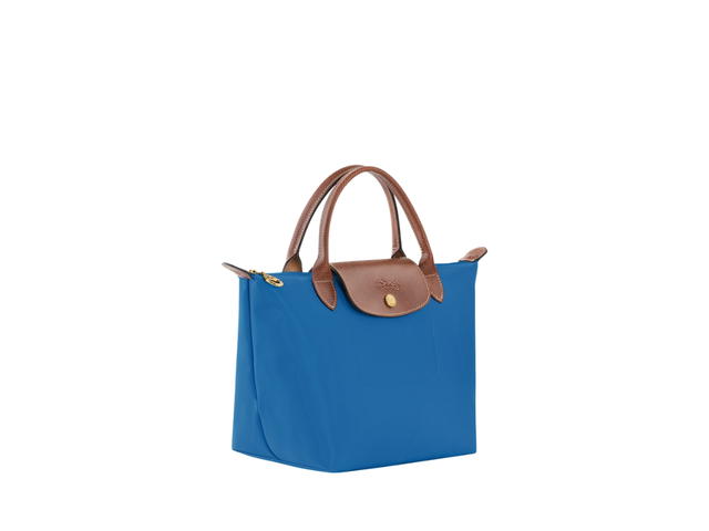 Longchamp Longchamp Le Pliage Original S Handbag In Recycled Canvas With Gold Color Metallic Hardware Cobalt - view 2