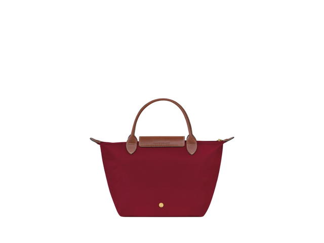 Longchamp Longchamp Le Pliage Original S Handbag In Recycled Canvas With Gold Color Metallic Hardware Dark Red - view 3