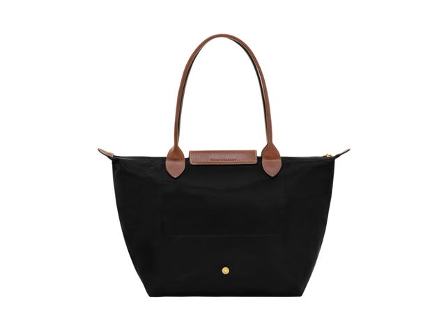 Longchamp Longchamp Le Pliage Original Tote Bag M In Recycled Canvas With Gold Hardware Black - view 2