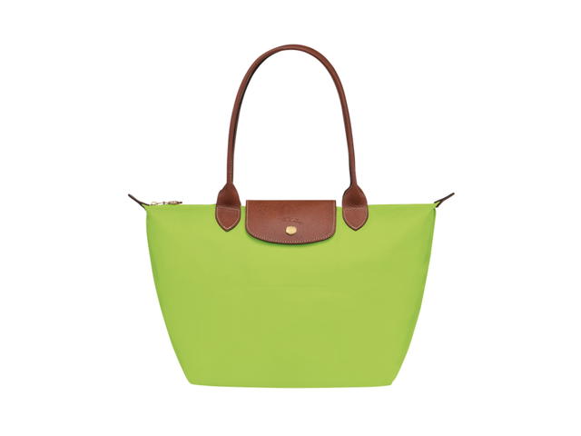 Longchamp Longchamp Le Pliage Original Tote Bag M In Recycled Canvas With Gold Hardware Green Light - view 1