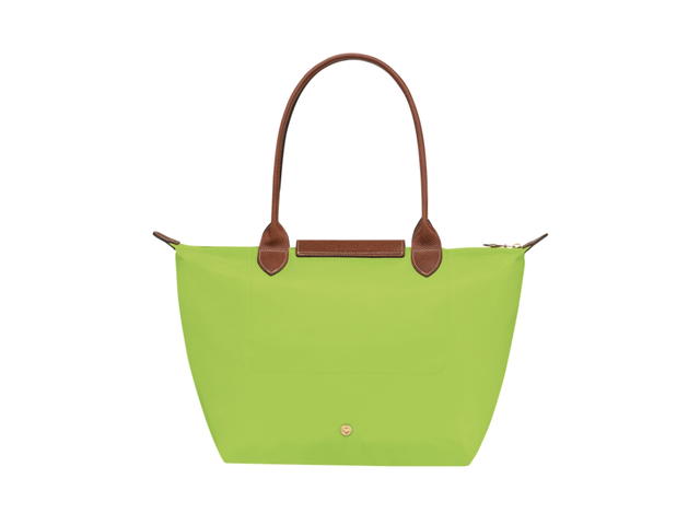 Longchamp Longchamp Le Pliage Original Tote Bag M In Recycled Canvas With Gold Hardware Green Light - view 2