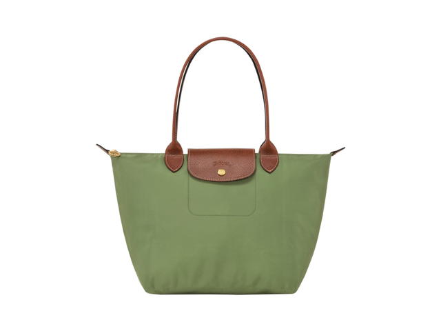 Longchamp Longchamp Le Pliage Original Tote Bag M In Recycled Canvas With Gold Hardware Lawn Grenadine - view 1