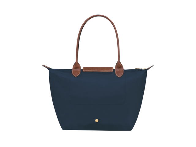 Longchamp Longchamp Le Pliage Original Tote Bag M In Recycled Canvas With Gold Hardware Navy - view 2