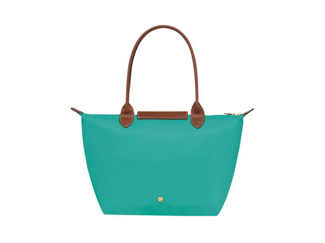 Longchamp Longchamp Le Pliage Original Tote Bag M In Recycled Canvas With Gold Hardware Turquoise - view 2