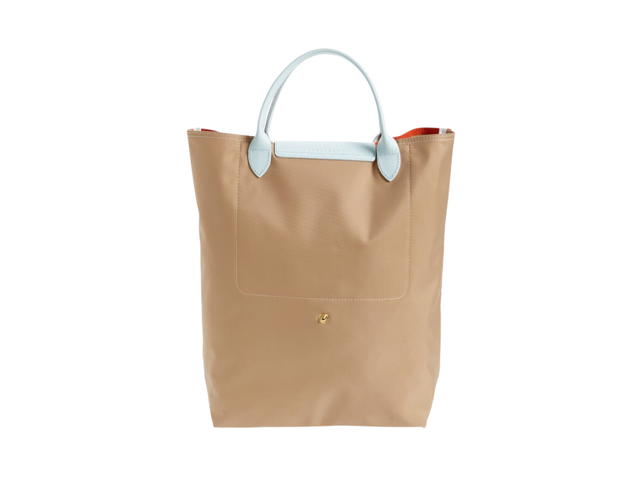 Longchamp Longchamp Le Pliage Re-play In Cotton Canvas With Gold Metal Hardware Orange - view 1