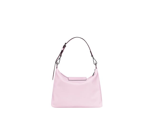 Longchamp Longchamp Le Pliage Xtra M Hobo Bag In Cowhide Leather With Dark Silver Metal Hardware Petal Pink - view 3