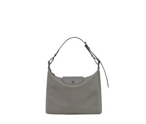 Buy Longchamp Le Pliage Xtra M Hobo Bag In Cowhide Leather With Dark Silver Metal Hardware Turtledove at Sasom – Authentic and Ready to Ship