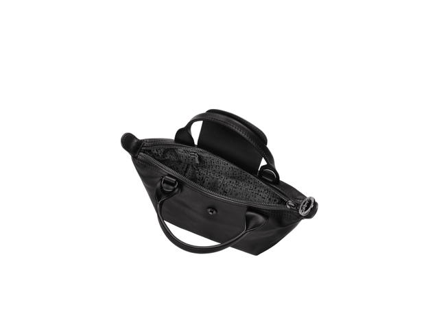 Longchamp Longchamp Le Pliage Xtra XS Handbag In Cowhide Leather With Dark Silver Metal Black - view 2