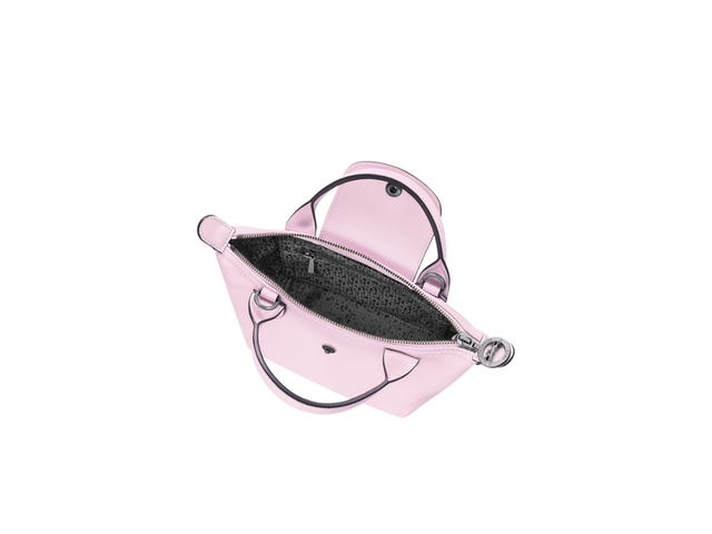Longchamp Longchamp Le Pliage Xtra XS Handbag In Cowhide Leather With Dark Silver Metal Petal - view 2