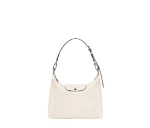 Buy Longchamp Le Pliage Xtra M Hobo Bag In Cowhide Leather With Dark Silver Metal Hardware Ecru at Sasom – Authentic and Ready to Ship