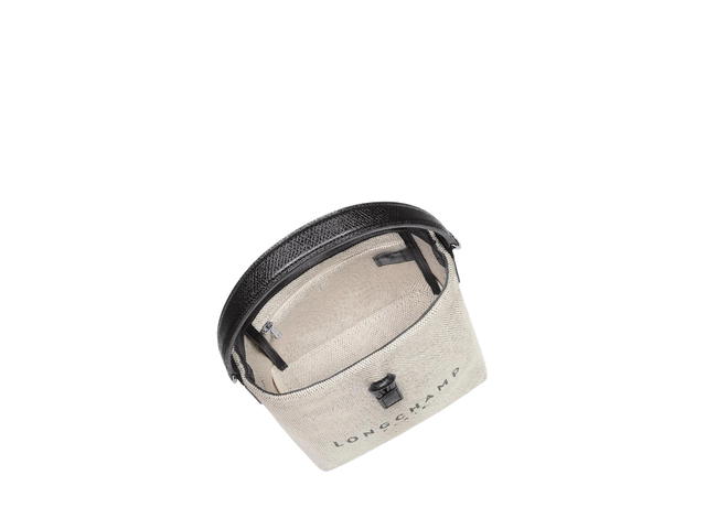 Longchamp Longchamp Roseau Logo Bucket Bag In Canvas With Silver-tone Hardware Ecru - view 3