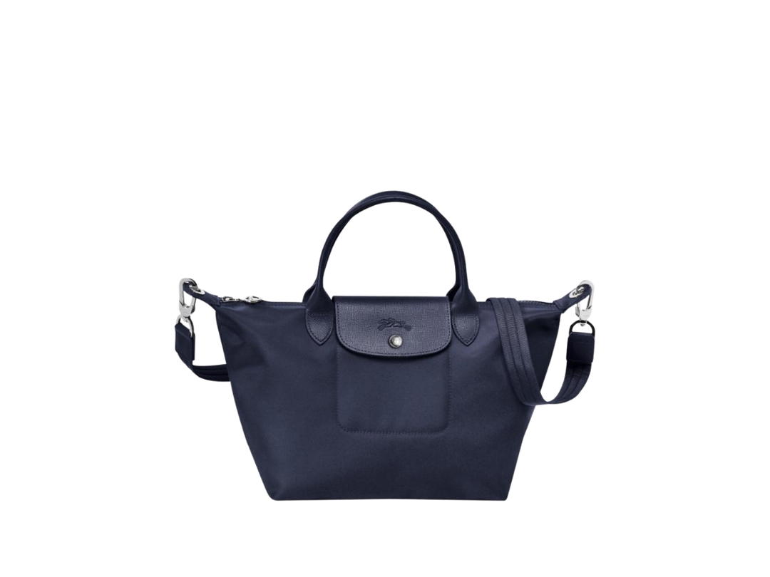 Longchamp Longchamp Zipper Nylon Le Pliage Series Soft Buckle Nylon Small Short Handle Crossbody Shoulder Bag Navy