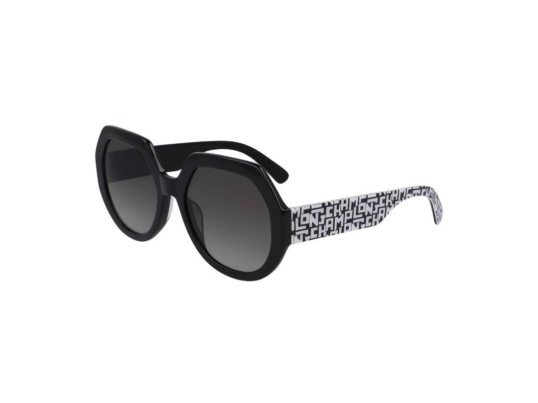 Longchamp Longchamp Sunglasses In Plastic Frame With Grey Lens Black