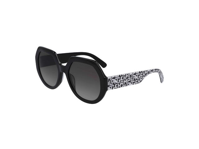 Longchamp Longchamp Sunglasses In Plastic Frame With Grey Lens Black - view 1
