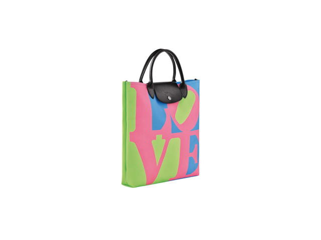 Longchamp Longchamp X Robert Indiana L Handbag In Canvas Pink - view 2
