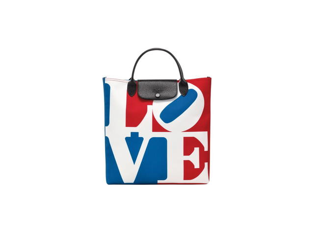 Longchamp Longchamp X Robert Indiana L Handbag In Canvas White - view 1