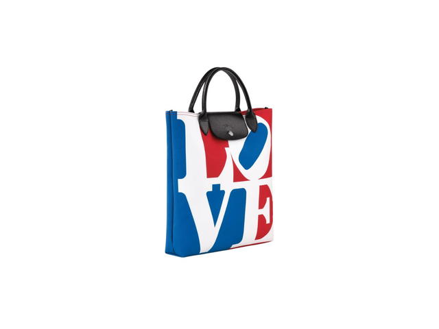Longchamp Longchamp X Robert Indiana L Handbag In Canvas White - view 2