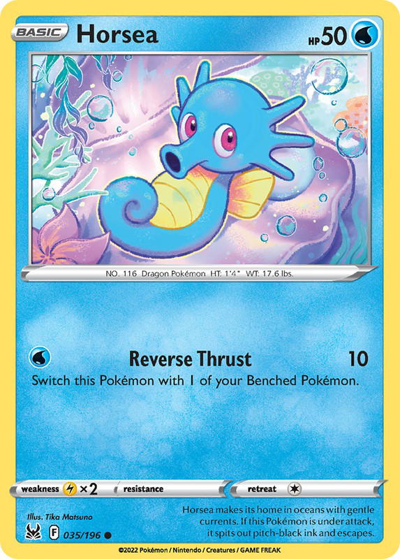 Pokemon Pokemon Horsea C [LOR 035/196] Sword & Shield "Lost Origin" (EN)