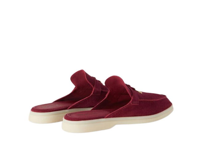 Loro Piana Loro Piana Babouche Charms Walk Loafers In Suede Bright Amaranth (W) - view 3