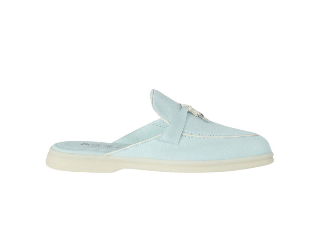Loro Piana Loro Piana Charms Walk Babouche Loafers Azure Sapphire (W)