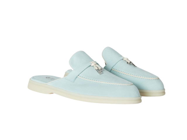 Loro Piana Loro Piana Charms Walk Babouche Loafers Azure Sapphire (W) - view 2