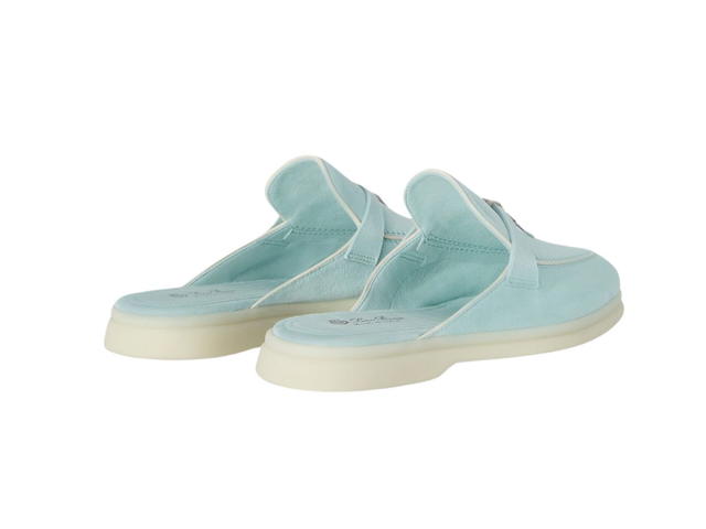 Loro Piana Loro Piana Charms Walk Babouche Loafers Azure Sapphire (W) - view 3