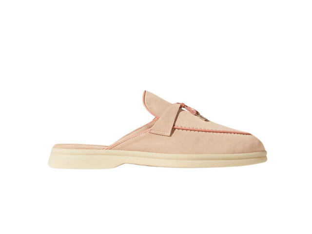 Loro Piana Loro Piana Charms Walk Babouche Loafers Pink Sand (W) - view 1