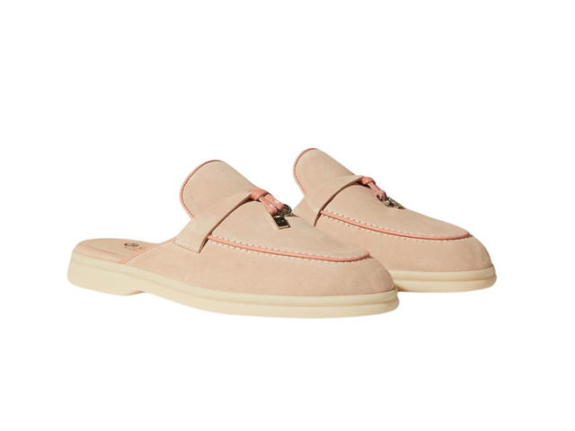 Loro Piana Loro Piana Charms Walk Babouche Loafers Pink Sand (W) - view 2