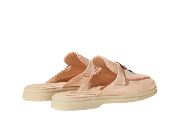 Loro Piana Loro Piana Charms Walk Babouche Loafers Pink Sand (W) - view 3
