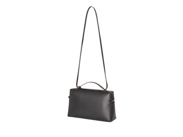Loro Piana Loro Piana Extra Bag L27 In Smooth Calfskin With Golden Metal Hardware Black - view 3