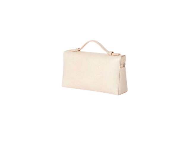 Loro Piana Loro Piana Extra Pocket L19 In Ayers Snakeskin With Sun Gold Colour Hardware Himalaya Rose - view 2