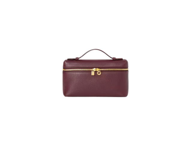 Loro Piana Loro Piana Extra Pocket L19 In Grained Calfskin With Golden Metal Hardware Azuki Beans - view 1