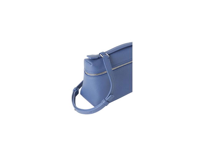 Loro Piana Loro Piana Extra Pocket L19 In Grained Calfskin With Silver Metal Hardware Cold Denim - view 3