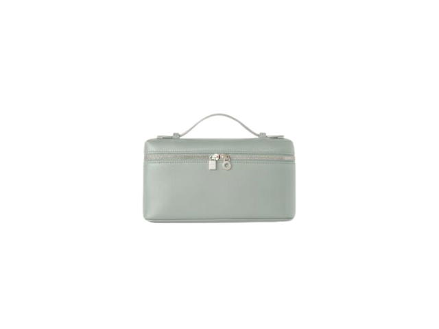 Loro Piana Loro Piana Extra Pocket L19 In Grained Calfskin With Silver Metal Hardware Eucalyptus - view 1